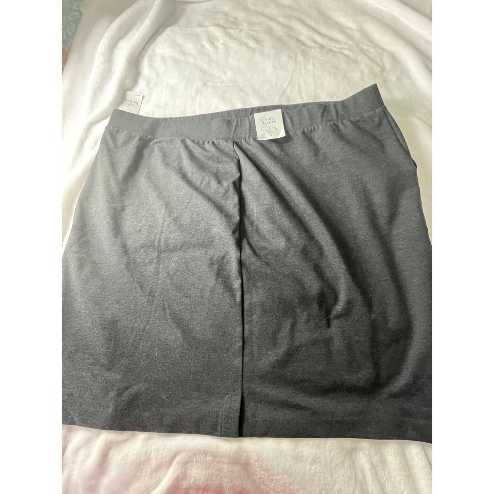 Croft & Barrow Skirt Womens 3X Gray Heather Stretch Knit Pull On NWT - Picture 10 of 15